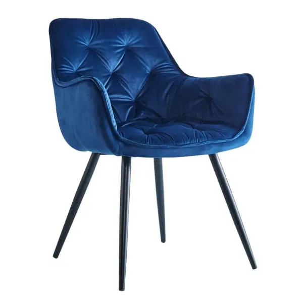Krzesło tapicerowane niebieski HR-058
